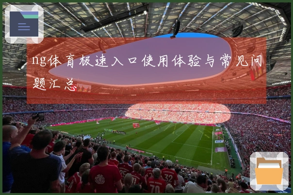 ng体育极速入口使用体验与常见问题汇总